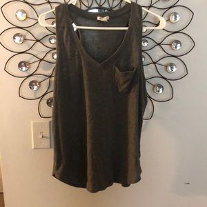 BOZZOLO sleeveless shirt Gray Size M